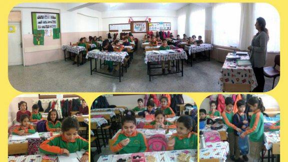 Prof. Abdülkadir Karahan İlkokulu tarafından başlatılan Çöp Kovasız Sınıflar projesi
